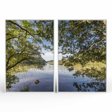 Kit 2 quadros retangulares - Vista do Lago