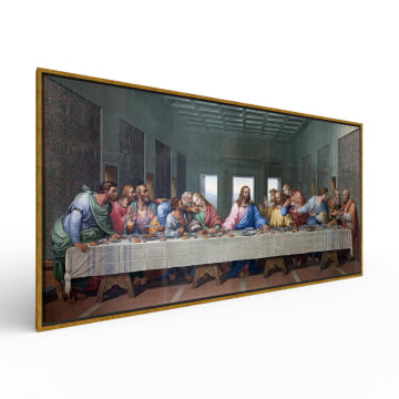 Quadro panorâmico - Giacomo Rafaelli - A Santa Ceia (releitura da obra de Leonardo Da Vinci)