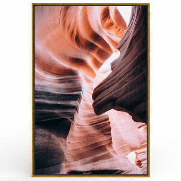 Quadro Retangular  - Antelope Canyon Sunbeams
