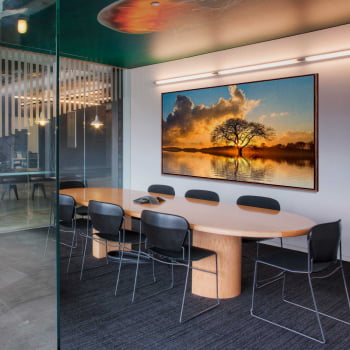 Quadro Retangular - Árvore solitária ao entardecer II Quadro Retangular - Árvore solitária ao entardecer II