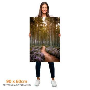Quadro Retangular - Caminho das Lavandas