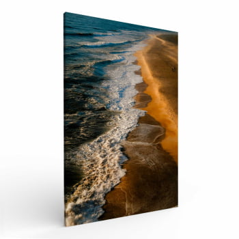 Quadro Retangular - Costa Litorânea ao Entardecer