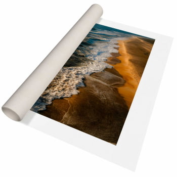 Quadro Retangular - Costa Litorânea ao Entardecer