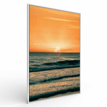 Quadro Retangular - ENTARDECER NA PRAIA