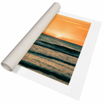Quadro Retangular - ENTARDECER NA PRAIA