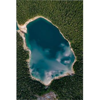 Quadro Retangular - LAGO AZUL