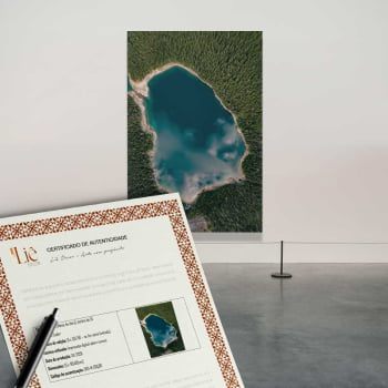 Quadro Retangular - LAGO AZUL