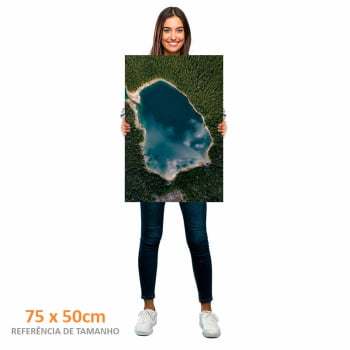 Quadro Retangular - LAGO AZUL