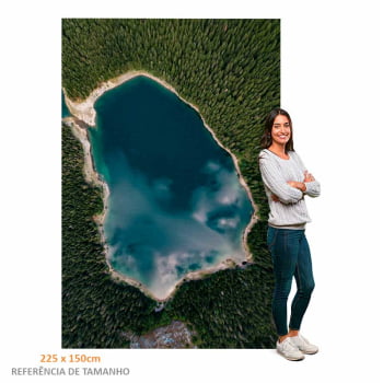 Quadro Retangular - LAGO AZUL