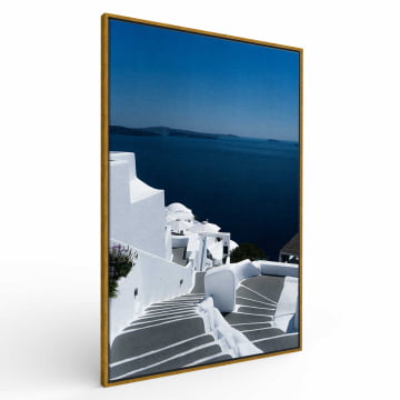 Quadro Retangular  - O Azul de Santorini