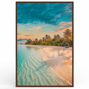 Quadro Retangular - Paradise Beach