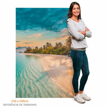 Quadro Retangular - Paradise Beach