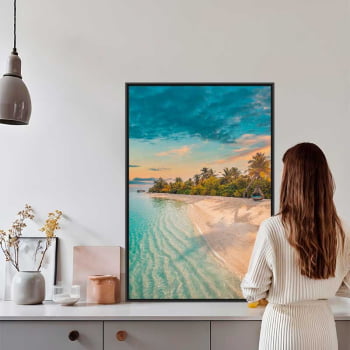 Quadro Retangular - Paradise Beach