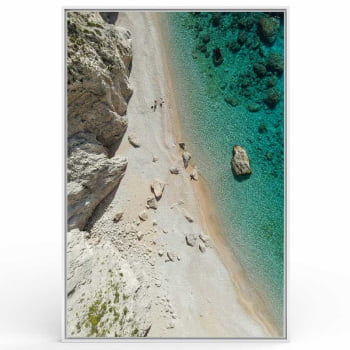 Quadro Retangular - Praia Paradisíaca 