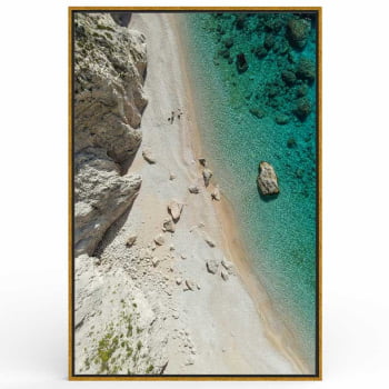 Quadro Retangular - Praia Paradisíaca 