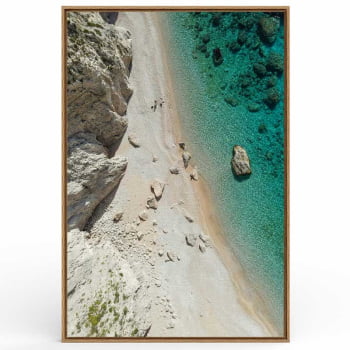 Quadro Retangular - Praia Paradisíaca 