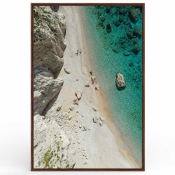 Quadro Retangular - Praia Paradisíaca 