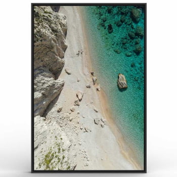 Quadro Retangular - Praia Paradisíaca 