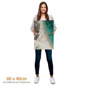 Quadro Retangular - Praia Paradisíaca 