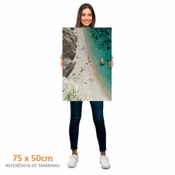 Quadro Retangular - Praia Paradisíaca 