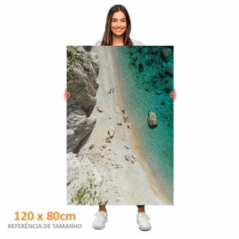 Quadro Retangular - Praia Paradisíaca 