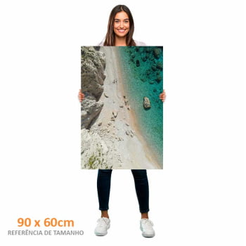 Quadro Retangular - Praia Paradisíaca 
