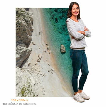 Quadro Retangular - Praia Paradisíaca 