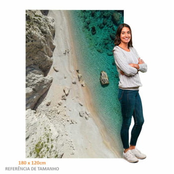 Quadro Retangular - Praia Paradisíaca 