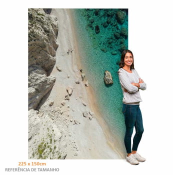 Quadro Retangular - Praia Paradisíaca 
