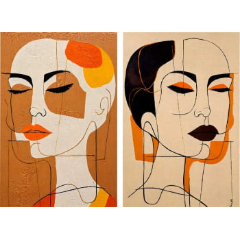 Kit 2 quadros retangulares - SISTERS