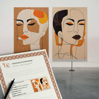 Kit 2 quadros retangulares - SISTERS