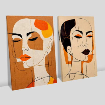 Kit 2 quadros retangulares - SISTERS