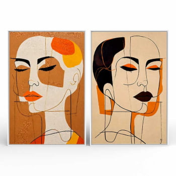Kit 2 quadros retangulares - SISTERS