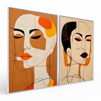 Kit 2 quadros retangulares - SISTERS