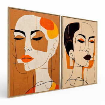 Kit 2 quadros retangulares - SISTERS