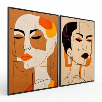 Kit 2 quadros retangulares - SISTERS