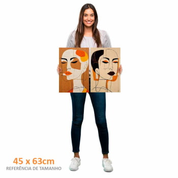 Kit 2 quadros retangulares - SISTERS