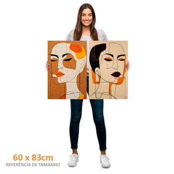 Kit 2 quadros retangulares - SISTERS