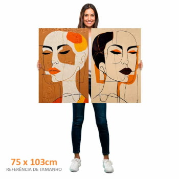 Kit 2 quadros retangulares - SISTERS