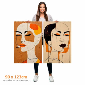 Kit 2 quadros retangulares - SISTERS