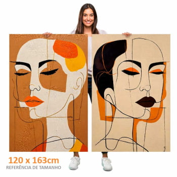 Kit 2 quadros retangulares - SISTERS