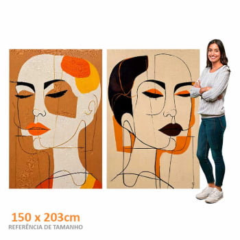 Kit 2 quadros retangulares - SISTERS