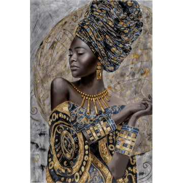 Quadro Retangular  - Mulher africana
