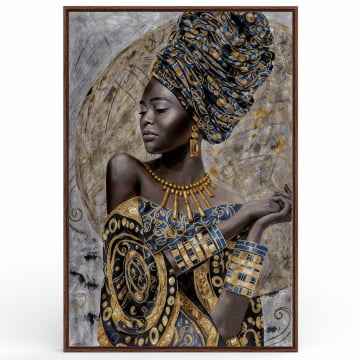 Quadro Retangular  - Mulher africana