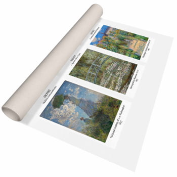 Kit 3 quadros retangulares - TRIO MONET I