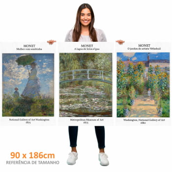 Kit 3 quadros retangulares - TRIO MONET I