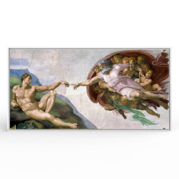 Quadro panorâmico - Michelangelo - Criação Adão