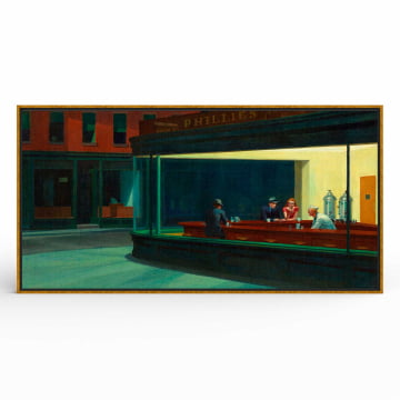 Quadro panorâmico - Edward Hopper - Nighthawks