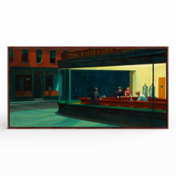 Quadro panorâmico - Edward Hopper - Nighthawks