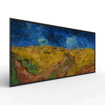 Quadro panorâmico - Vincent van Gogh - Campo de trigo com corvos